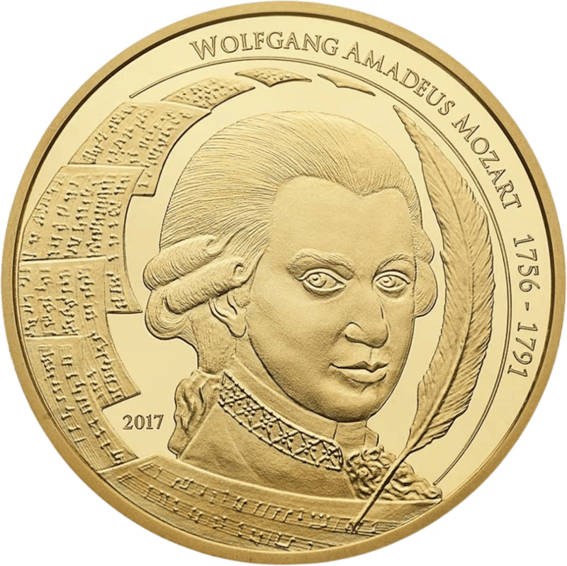 Gouden 1/2 ounce Mozart 2017