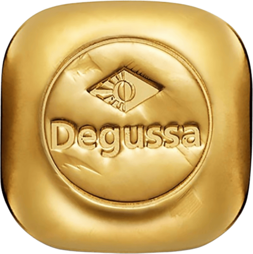 Goudbaar 1 ounce  Degussa Quadratguss