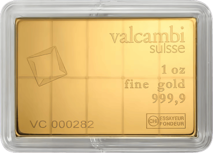 Goudbaar 10 x 1/10 ounce Valcambi