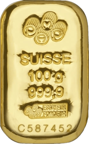 Goudbaar van 100 g PAMP Suisse