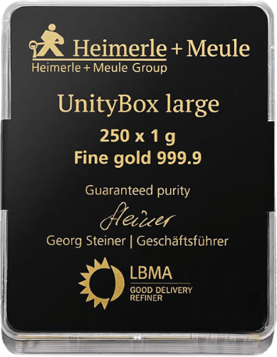 Goudbaar 250x1g Heimerle-Meule