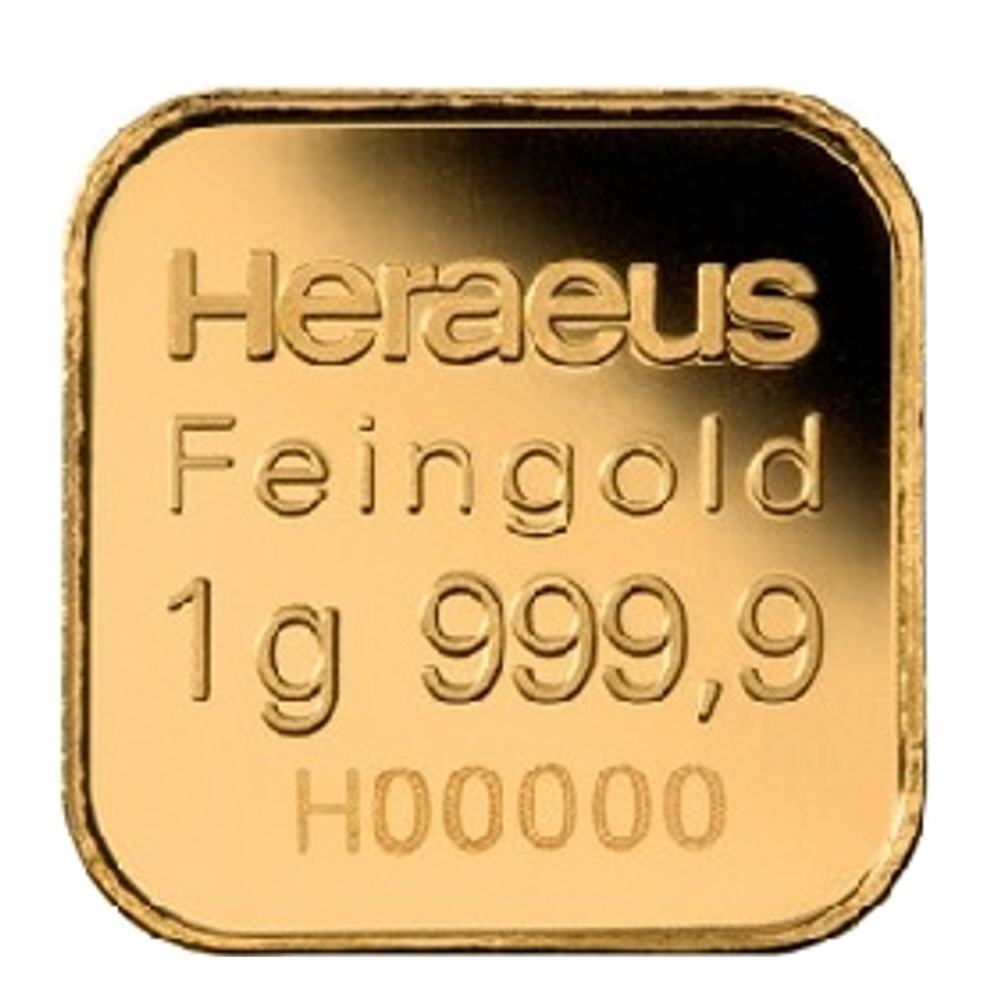 Goudbaar 10 gram Heraeus