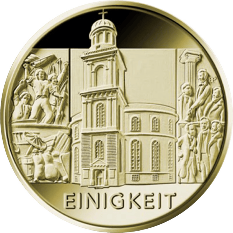 Gouden 1/2 ounce Eenheid letter F 