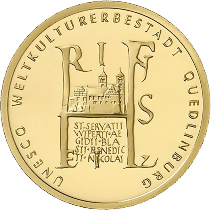 Gouden 1/2 ounce Unesco Quedlinburg