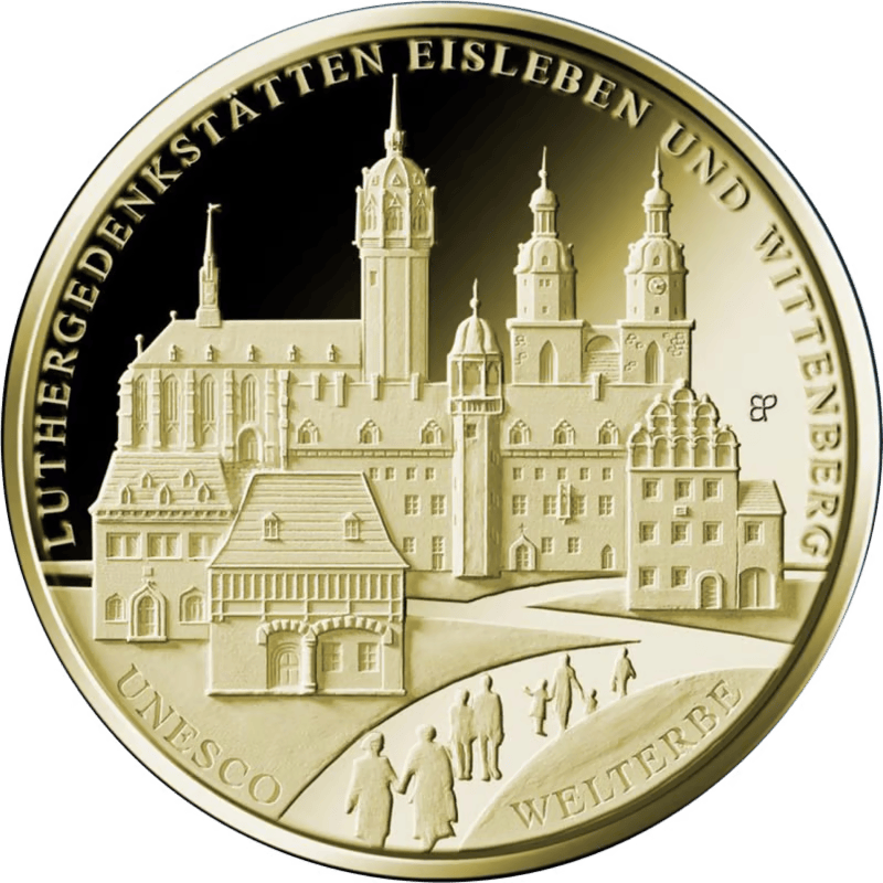 Gouden 1/2 ounce euro Luthergedenken Eisleben-Wittenberg A