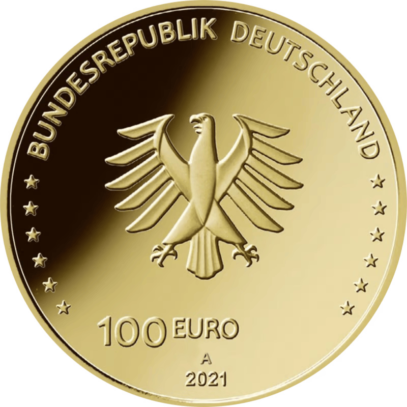 Gouden euro van 1/2 ounce Zuilen van Democratie A