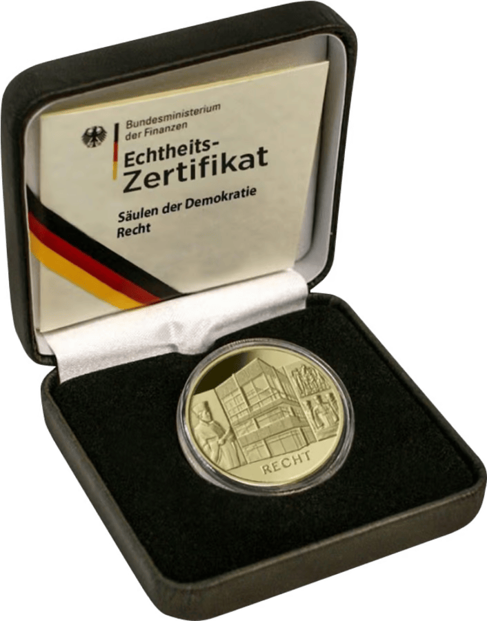 Gouden euro van 1/2 ounce Zuilen van Democratie A