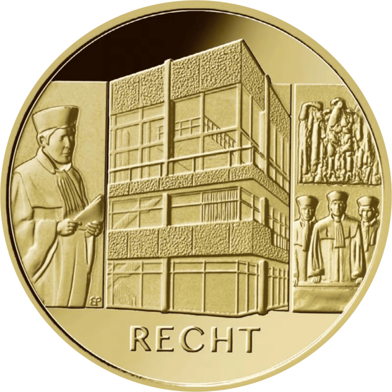 Gouden euro van 1/2 ounce Zuilen van Democratie A