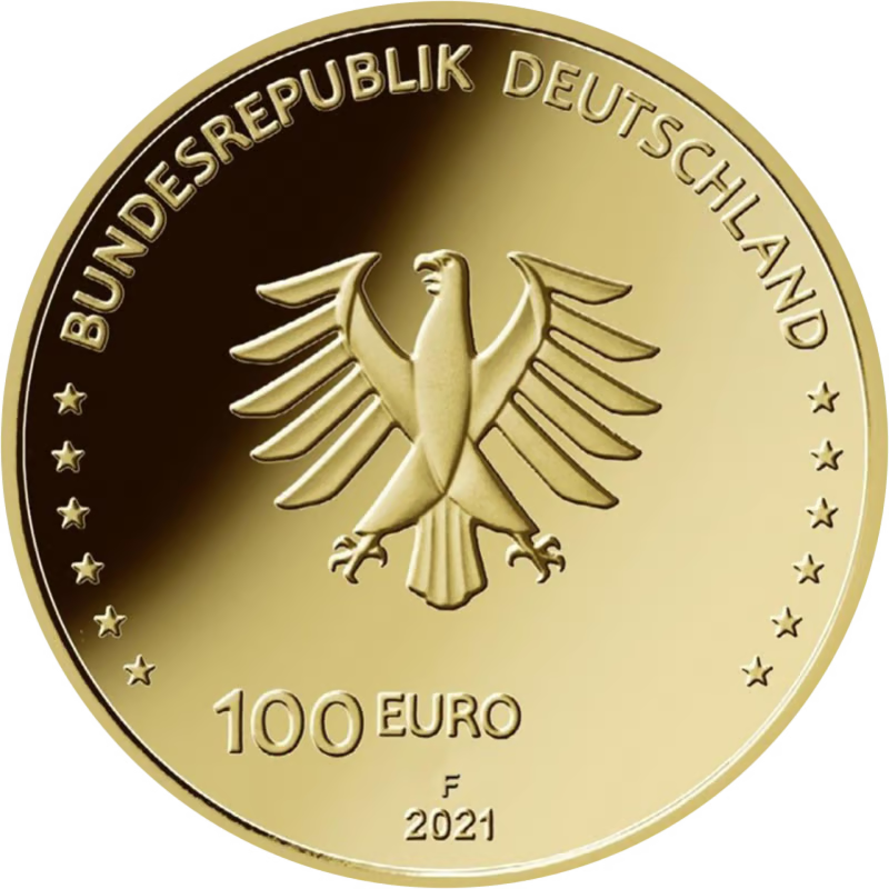 Gouden 1/2 ounce euro Zuilen van de democratie F