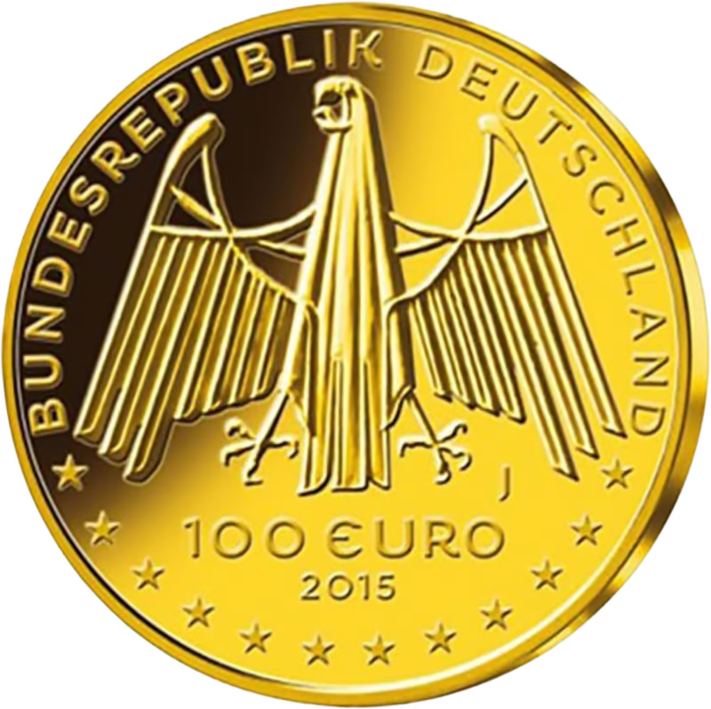 Gouden 1/2 ounce euro Boven-Midden-Rijndal G