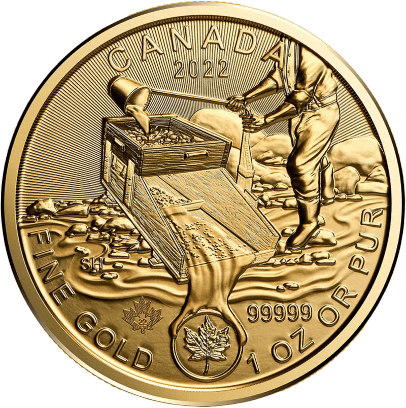 Gouden 1 Ounce Klondike goudkoorts Prospecting