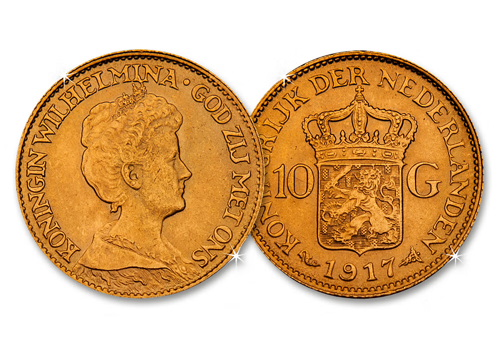 Gouden 10 Gulden Wilhelmina 1911