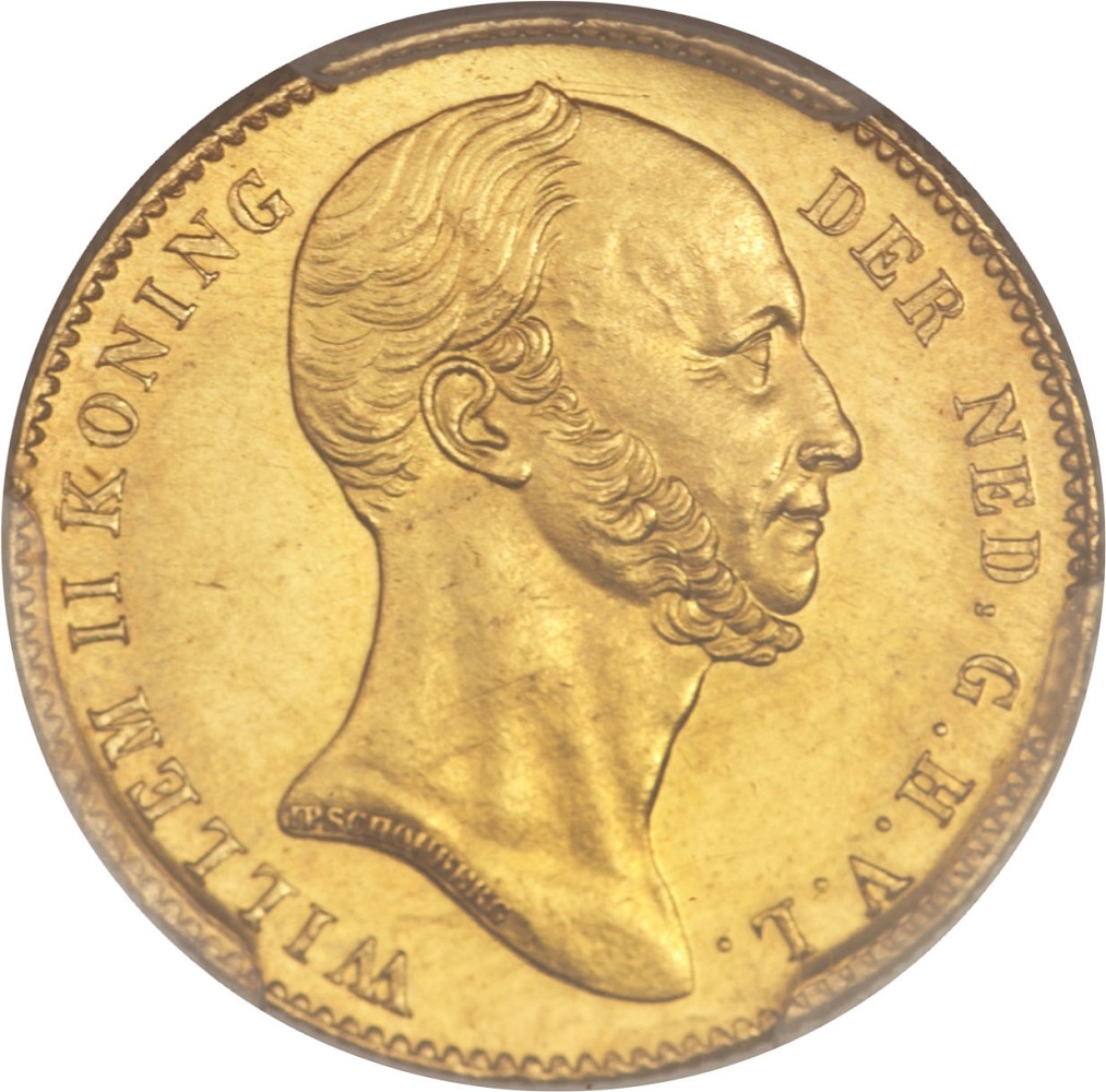 Gouden 5 gulden 1843 Willem II