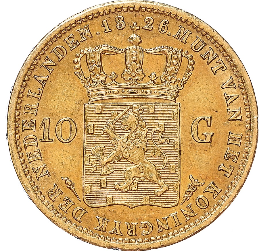 Gouden Willem I 10 gulden 1826