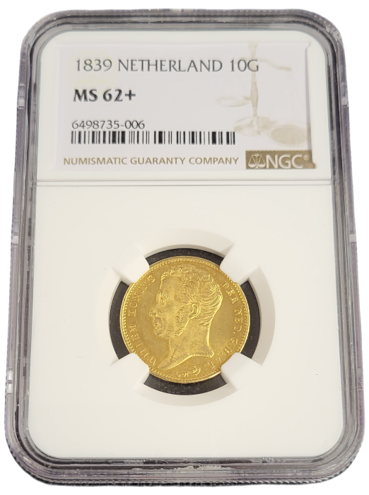 Gouden Willem I 10 gulden 1839