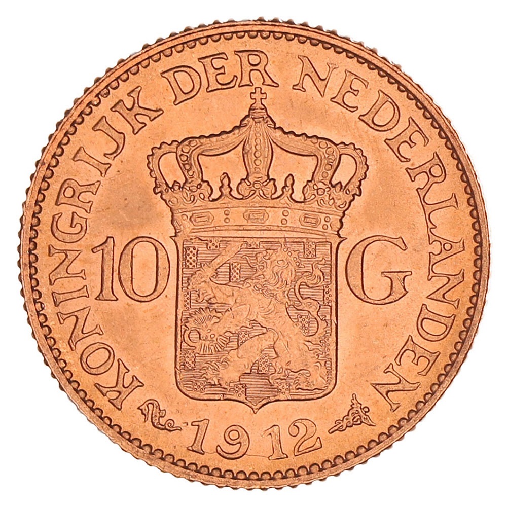 Gouden Tientje Wilhelmina 1912
