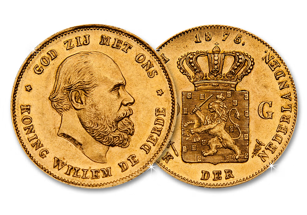 Gouden Tientje Willem III 1875