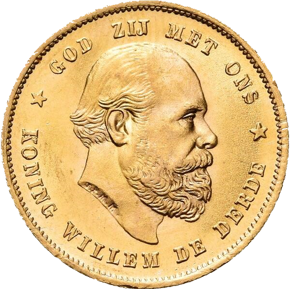 Gouden Tientje Willem III 1876