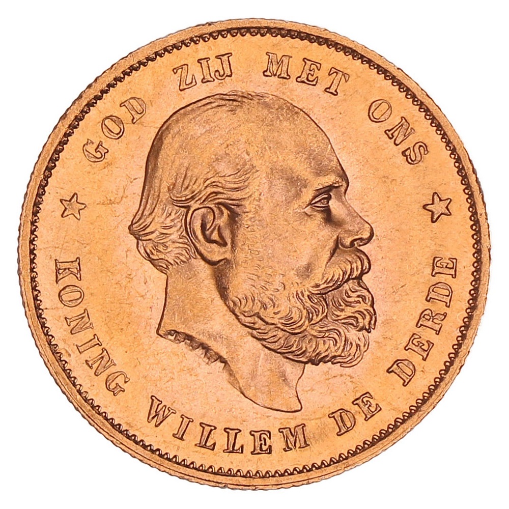 Gouden 10 Gulden 1877 Willem III