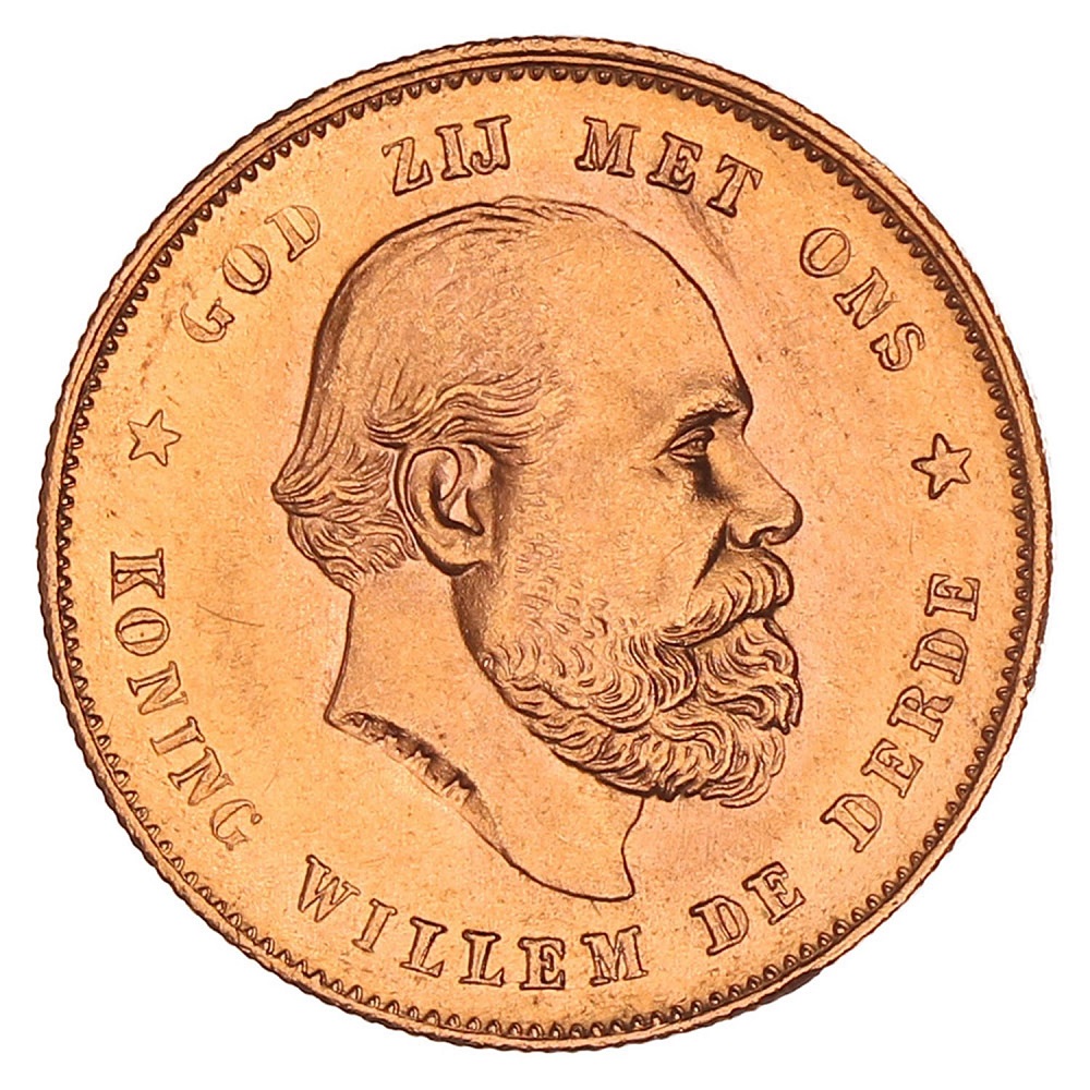 Gouden 10 Gulden Willem III 1879