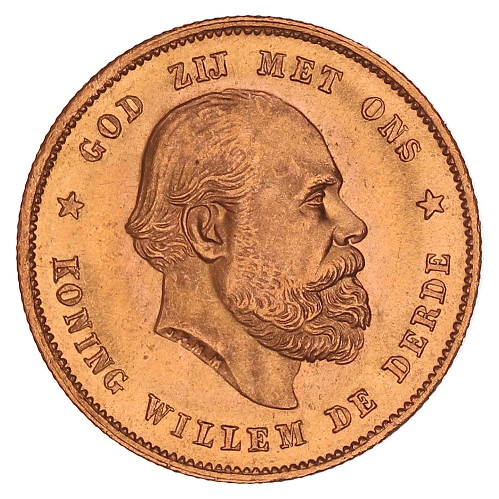 Gouden 10 Gulden Willem III 1880