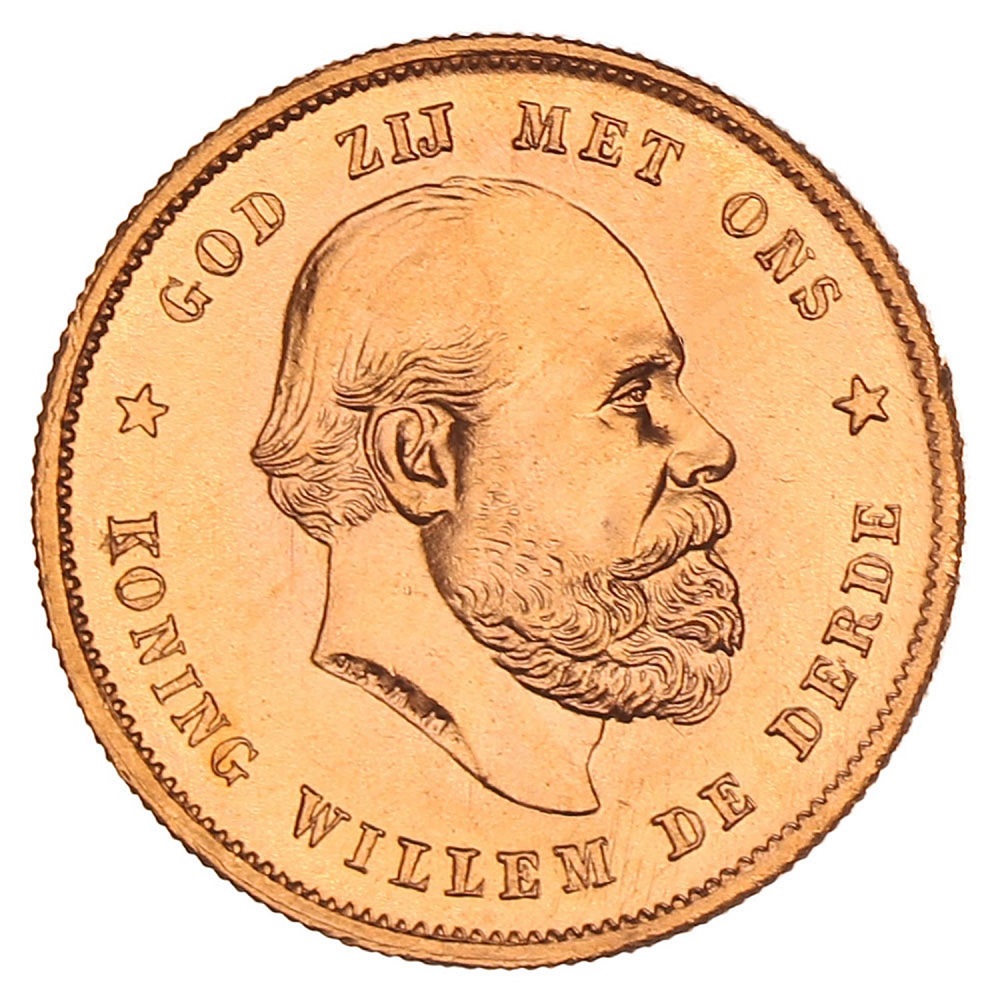 Gouden 10 Gulden Willem III 1887
