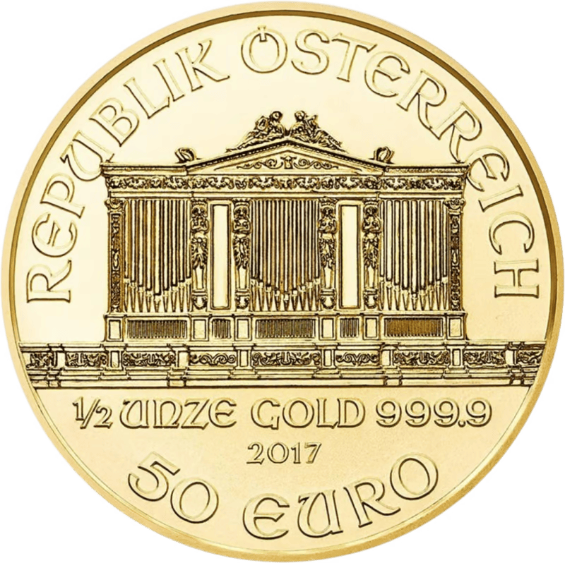 Gouden 1/2 ounce Wiener Philharmoniker  2017