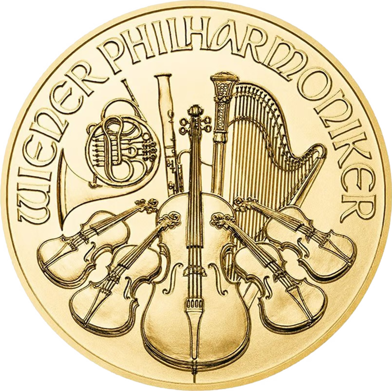 Gouden 1/2 ounce Wiener Philharmoniker 2023