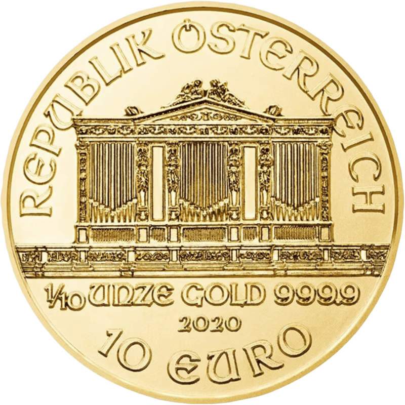 Gouden 20 x 1/10 ounce Philharmoniker 2020