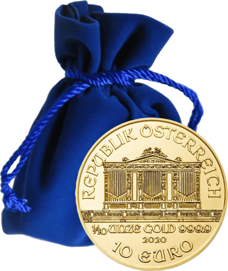 Gouden 20 x 1/10 ounce Philharmoniker 2020