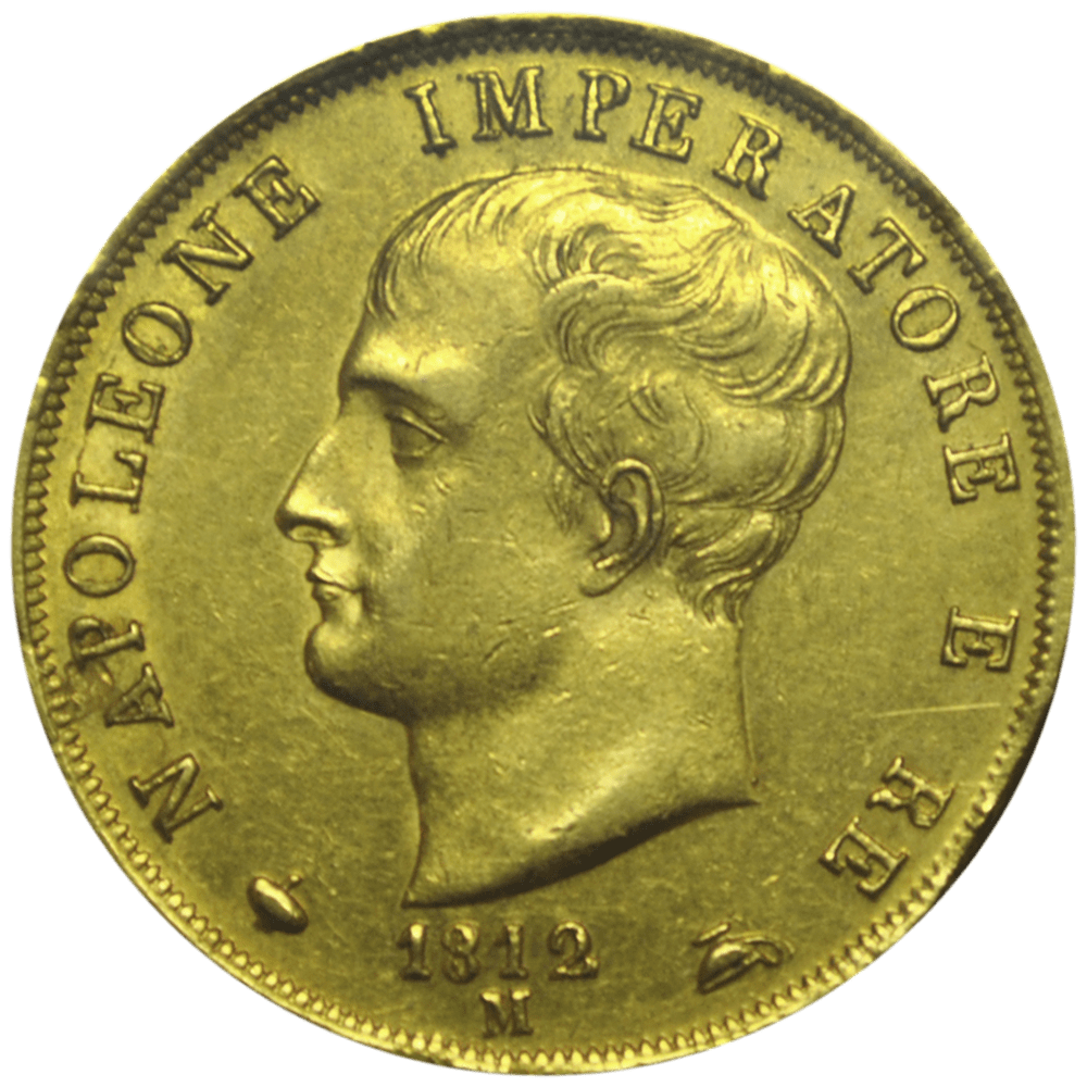 40 Lire Napoleon en de koning van Italië